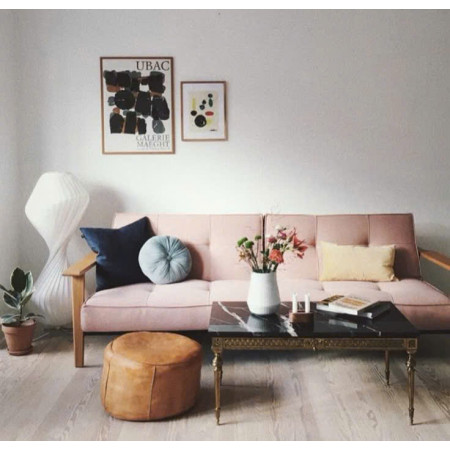 LS-591 Pink : Ghế Sofa Băng Ngã Thành Giường